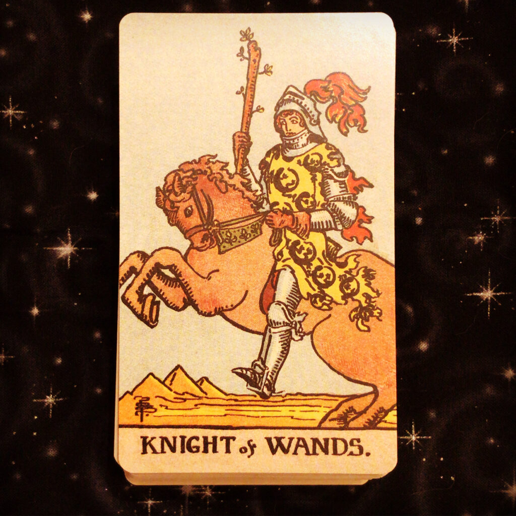 Daily Draw | Knight of Wands 021821 | #site_title | Cards of Light